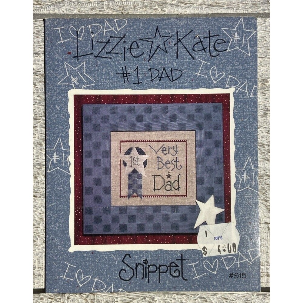 Cross Stitch Chart - Lizzie Kate - Snip It - #1 Dad